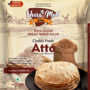 Heera Moti Chakki Fresh Atta 5 Kg Pack Bag